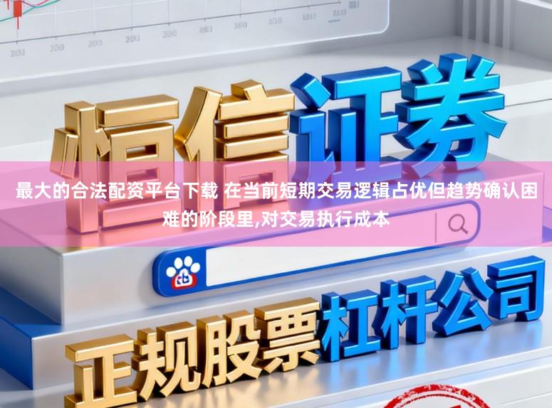 最大的合法配资平台下载 在当前短期交易逻辑占优但趋势确认困难的阶段里,对交易执行成本